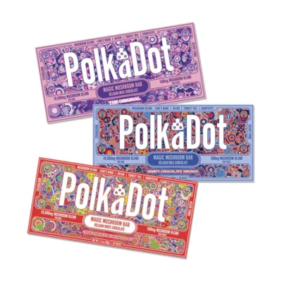 Online-Kauf von Schokoriegeln mit Polkadot-Punkten